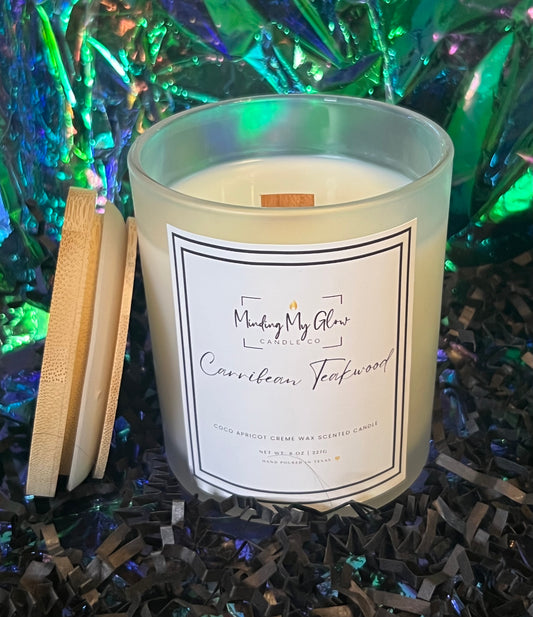 Spring/Summer Collection - Frosted / 8 oz candle (crackling wood wick)