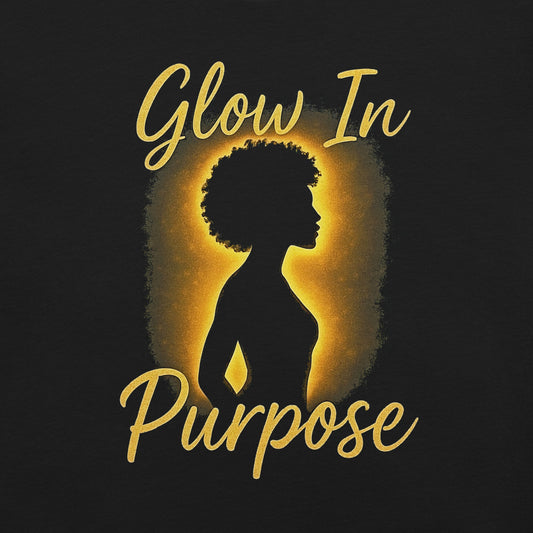 She's Glowing DIFFERENT | Glow in Purpose Tee | Soft Bella + Canvas Shirt