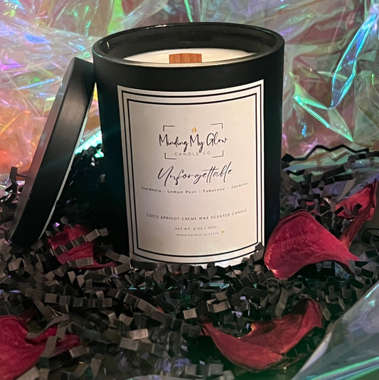 Unforgettable - 8 oz candle (crackling wood wick) - Signature Collection