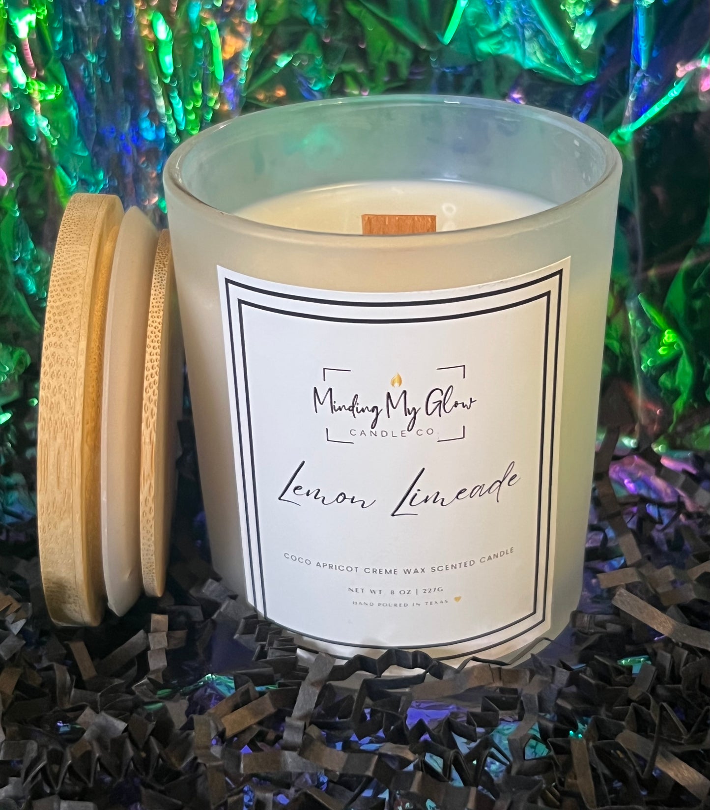 Spring/Summer Collection - Frosted / 8 oz candle (crackling wood wick)