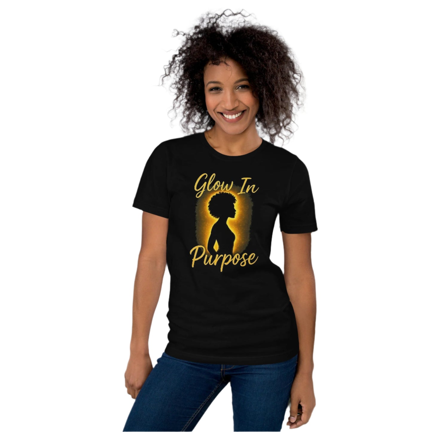 She's Glowing DIFFERENT | Glow in Purpose Tee | Soft Bella + Canvas Shirt